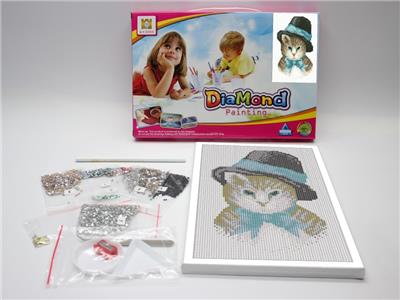 DIY Diamond Painting Hat Cat. - OBL832531