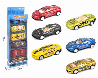 6-PACKED BACK-TO-BACK ALLOY SPORTS CARS. - OBL832745