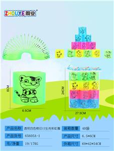 透明四色移印12生肖彩虹圈 - OBL832792