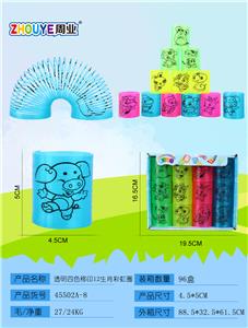 TRANSPARENT FOUR-COLOR TRANSFER PRINTING 12 ZODIAC RAINBOW RINGS. - OBL832866