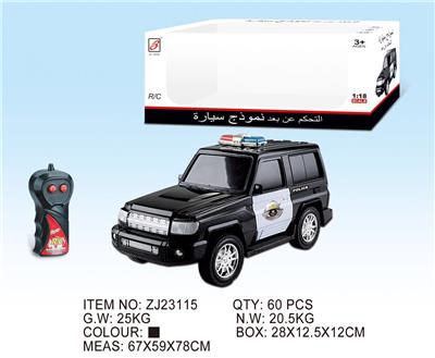 1:18 SUV二通遥控警车 - OBL833171