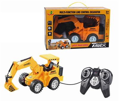 LINE-CONTROLLED FLASH ENGINEERING VEHICLE (EXCAVATOR, 5 BELT 7 COLORED LIGHTS) - OBL833239