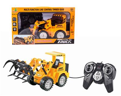 LINE-CONTROLLED FLASH ENGINEERING VEHICLE (WOOD-GRABBING MACHINE, 5 PASS BELT 7 COLORED LIGHTS) - OBL833242