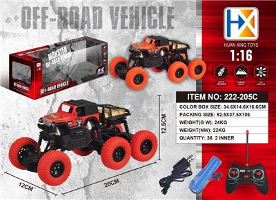 四通六轮攀爬车遥控车（包电） - OBL833672