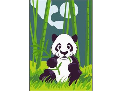 DIY数字油画          可爱大熊猫 - OBL834924