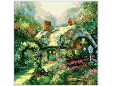 DIY数字油画拱门花园 - OBL834990