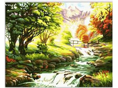 DIY数字油画       山间小溪 - OBL835059