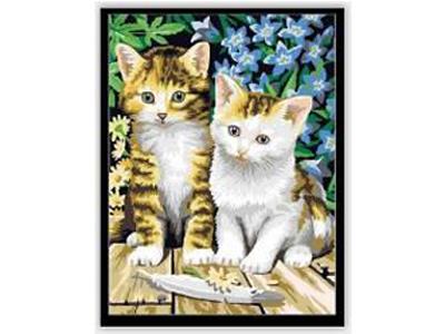 DIY数字油画 两只小猫 - OBL835074