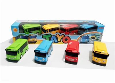 泰友小公交车(回力)4只装 - OBL835404