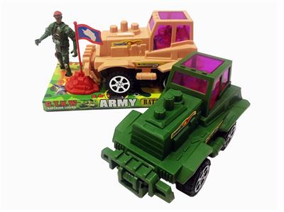 Pull-line chariots (with lights) military flags. - OBL836653