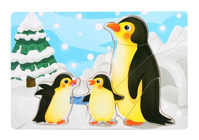 WOODEN PENGUIN FILL-IN PUZZLE. - OBL836895