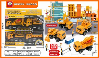 4 TYPES OF INERTIAL LARGE ENGINEERING VEHICLES (ABS JOINTS CAN BE MOVABLE) - OBL837162