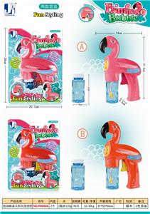 INERTIAL AUTOMATIC SOLID-COLOR FLAMINGO BUBBLE GUN. - OBL837927
