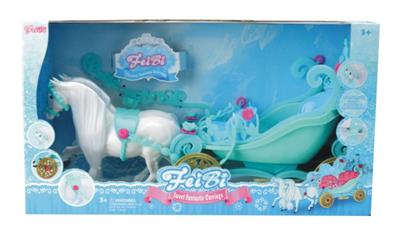 DOUBLE HORSE SNOW PRINCESS CARRIAGE (WITHOUT DOLL) - OBL838384