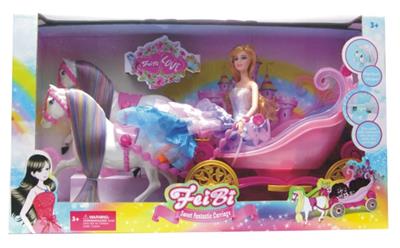 TWO HORSE PRINCESS CARRIAGE - OBL838388