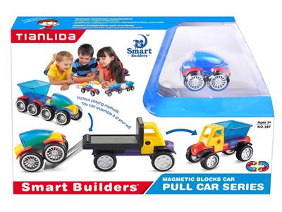 磁力拼装工程车 21pcs - OBL838778