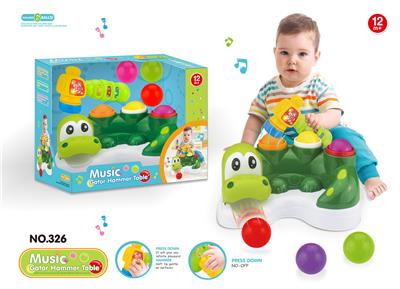 CARTOON CROCODILE HAMMER BALL TABLE. - OBL839166