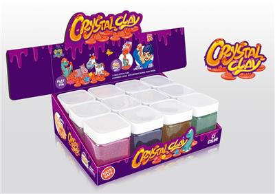 57 SQUARE BOTTLES OF GLITTER POWDER CRYSTAL MUD - OBL839184