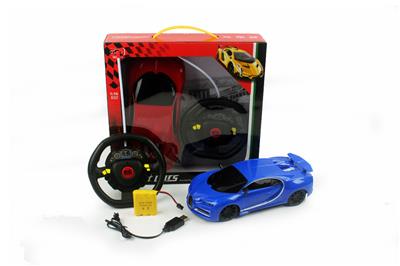 1:16四通灯光布加迪CHIRON遥控车 - OBL840070
