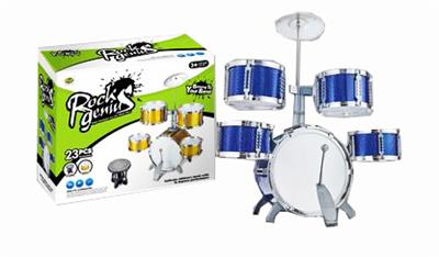 ROSE BLUE 2-COLOR JAZZ DRUM SET 5 DRUMS AND CHAIRS - OBL840770