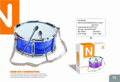 RED AND BLUE JAZZ DRUM - OBL840780