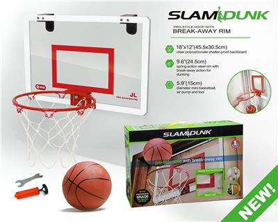 SIMULATION DUNKABLE TRANSPARENT BASKETBALL BOARD. - OBL841788