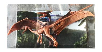 TPR实心仿真恐龙翼龙+秀颚龙棕色 - OBL841836