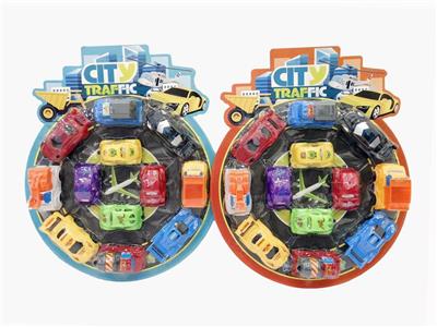 4只回力长尾车 仔+4只甲虫车+4只工程卡通车 - OBL841948