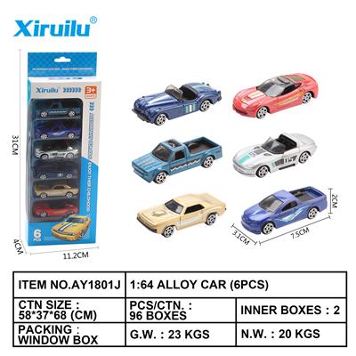 1: 64 city sedan with six sliding alloy cars - OBL843271
