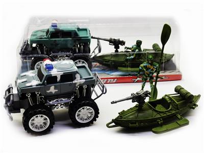 INERTIAL OFF-ROAD VEHICLE WITH NON FUNCTIONAL MILITARY KAYAK - OBL843638