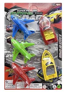 实色回力飞机3只+2只回力船 - OBL843677