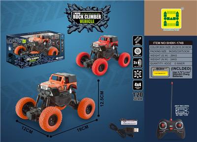 1:20移印牧马人大脚怪四通攀爬遥控车 - OBL843939