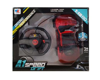 F150猛禽福特二通3D灯光仿真遥控车1:18+方向盘遥控器 - OBL844760