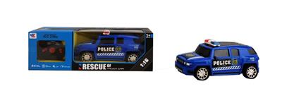 丰田越野四通警车1:16/3D灯光+方向盘遥控器 - OBL844810