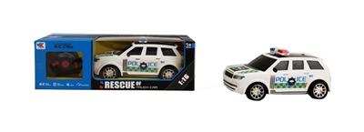 路虎越野四通警车1:16/3D灯光+方向盘遥控器 - OBL844811