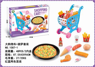 BIG SHOPPING CART PIZZA SET. - OBL844868
