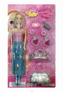 HEAVY BARBIE AND ELECTROPLATED BAG AND CROWN - OBL844962