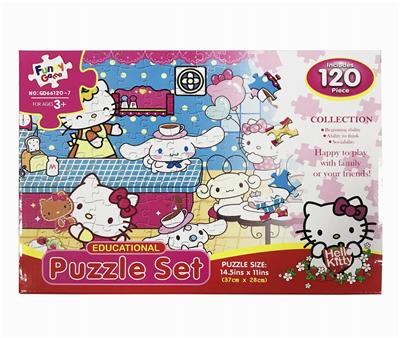 120片Hello Kitty拼图 - OBL845243