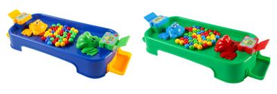 THE TWO MEN ATE BEANS ON A PLATE OF FROGS. - OBL845766