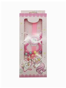 JEWELRY SET (NECKLACE BRACELET ELECTRONIC WATCH) UNICORN. - OBL847204