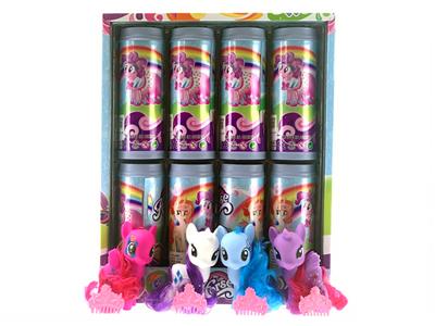 LITTLE MA BAOLI, HORSE WITH EYES AND COMB. COLOR STICKERS (8PCS / BOX) - OBL847550