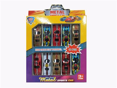 SLIDING ALLOY CAR 10PCS - OBL848539