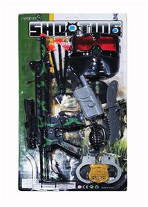 SOFT-BULLET SUBMACHINE GUN M14 MASKED SHOOTING SUIT - OBL848831