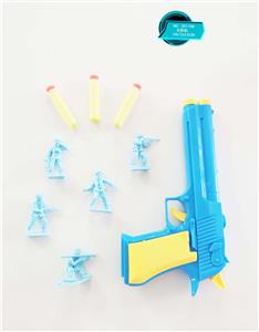 SOFT-BULLET PISTOLS WITH FIVE SMALL MILITARY POLICE SUITS - OBL848858