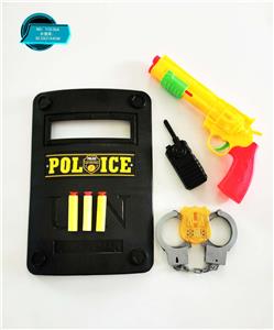软弹左轮枪配大警盾警察套装 - OBL848877