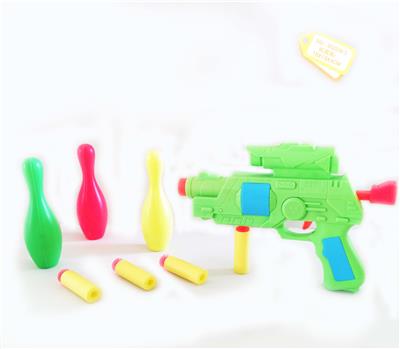 软弹打气枪配保龄球弹射套装 - OBL848892