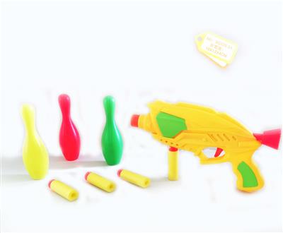 软弹打气枪配保龄球弹射套装 - OBL848893