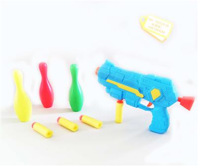 软弹打气枪配保龄球弹射套装 - OBL848894
