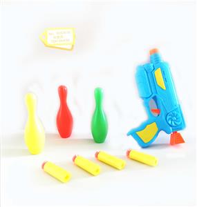 软弹打气枪配保龄球弹射套装 - OBL848896