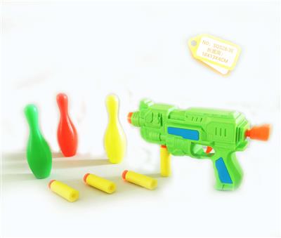 软弹打气枪配保龄球弹射套装 - OBL848897